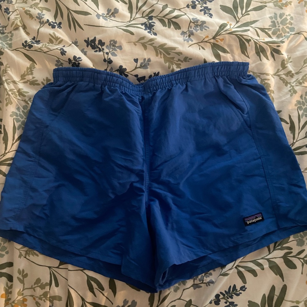 Cobalt blue women’s baggies, Patagonia size L